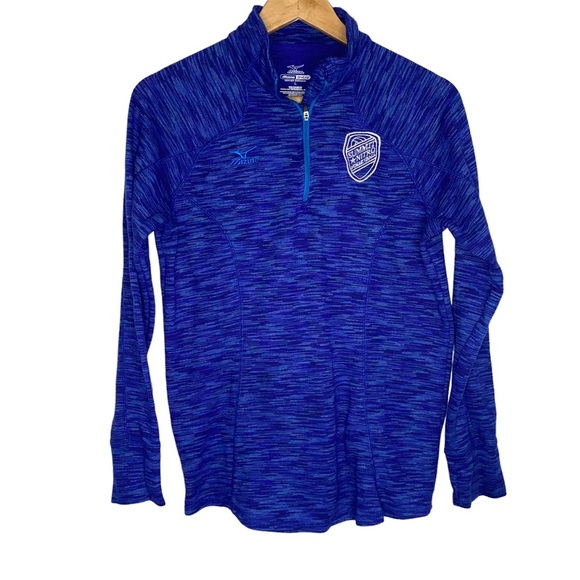 Women’s Mizuno DryLite Performance Quarter Zip Top Summit Nitro Volleyball Large - Picture 1 of 4